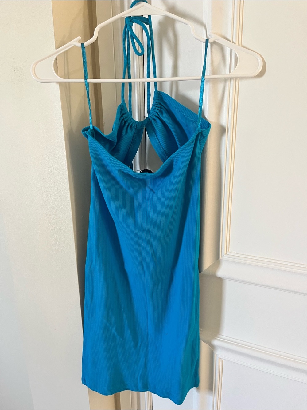 Zara Teal Blue Halter Camisole Dress - Picture 3 of 3
